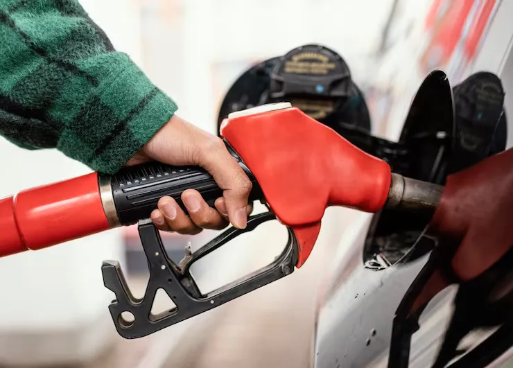 Gas station POS in use