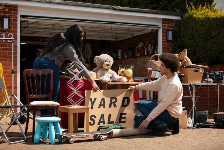 Pop-up shop POS in use