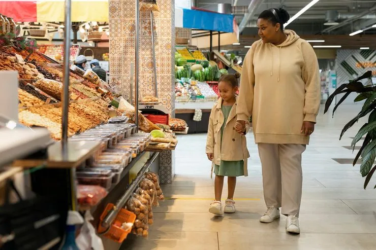Ethnic grocery store POS in use