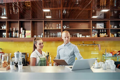 Restaurant POS with kitchen display